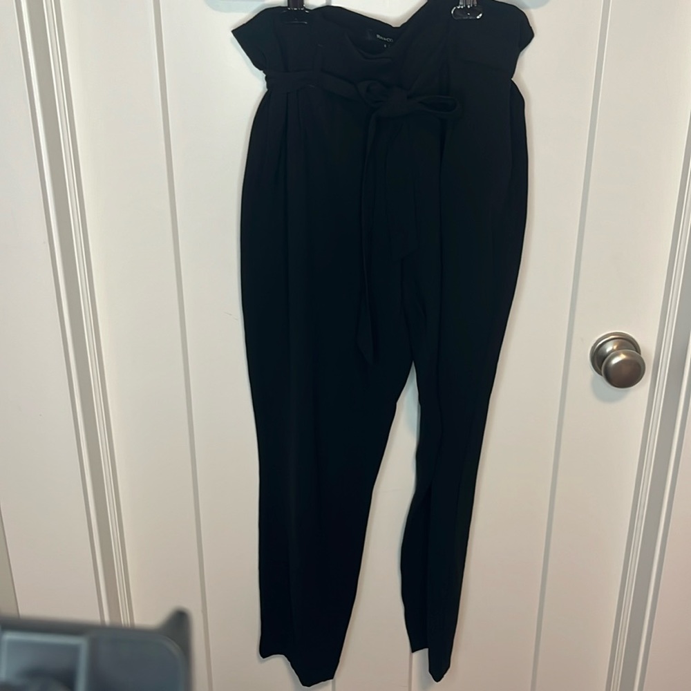 Belted paper bag dress pants RW&co size 6